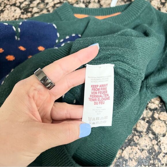 Mini Boden Dinosaur Sweater Boys Size 9-10 Kids Crew Cotton Wool Blend Pullover - Picture 6 of 6